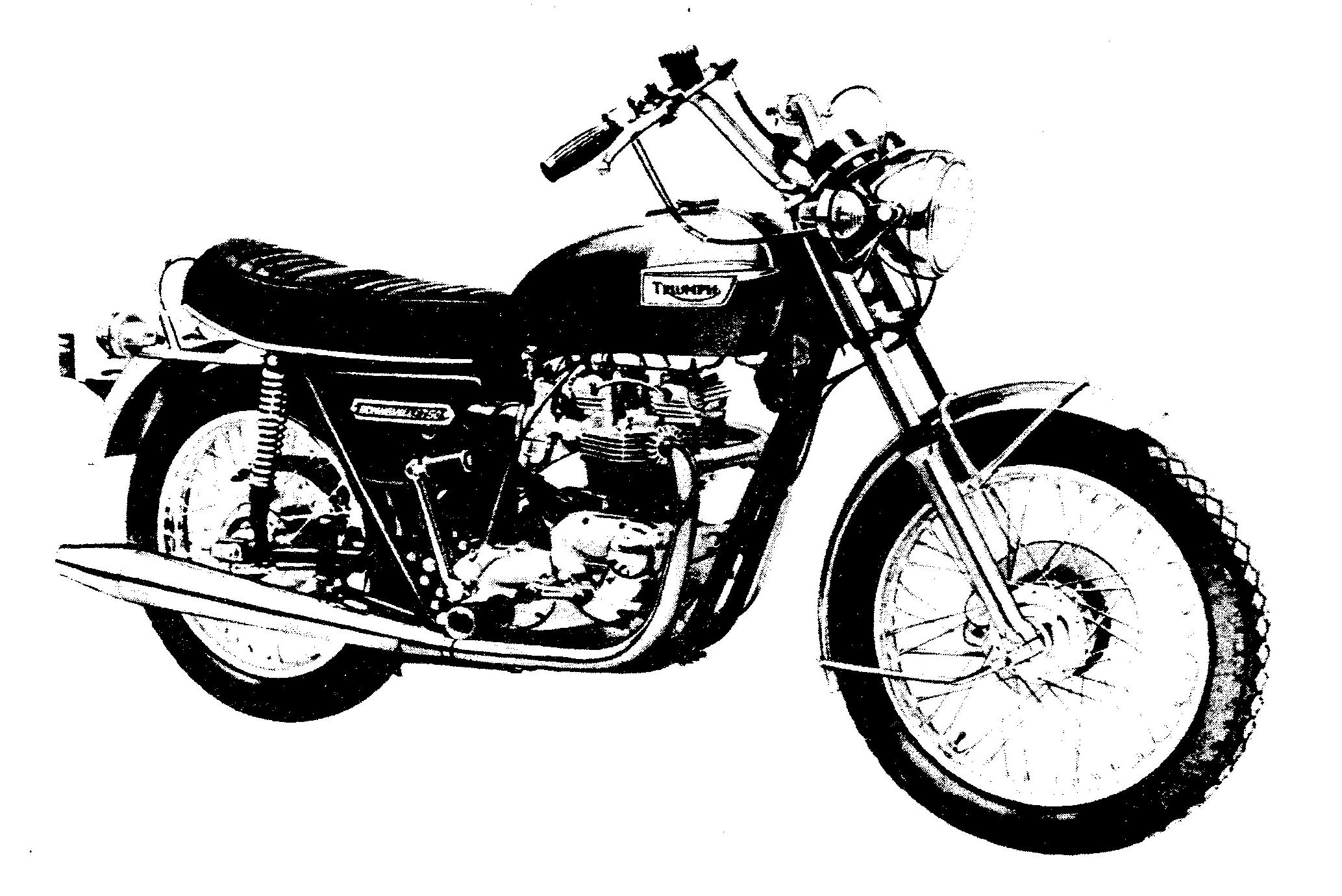 drawing of bike